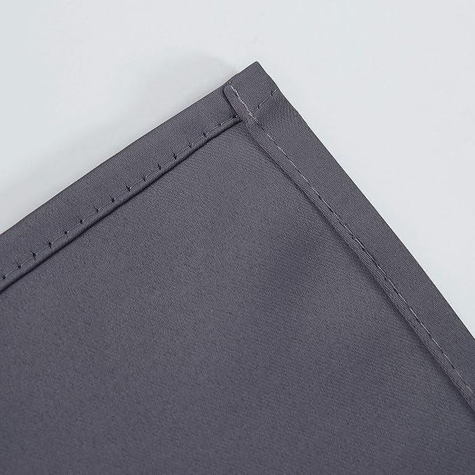 LEMOMO Blackout Curtains 66 x 84 inch/Grey Curtains Set of 2 Panels/Thermal Insulated Room Darkening Bedroom Curtains