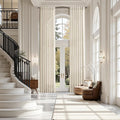 Birch Beige Linen Curtains for Living Room 126 Inches Long Light Filtering Semi Sheer Curtain Back Tab Modern Farmhouse Decor Elegant Drapes Floor to Ceiling High Window for Bedroom 52x126, 2 Panels