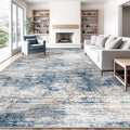 10x12 Area Rug for Living Room, Washable Modern Abstract Large Area Rug Neutral Soft Non Slip Kids Rug Stain Resistant Indoor Carpet for Bedroom Dining Room Playroom Office(BeigeGrey, 10'x12')
