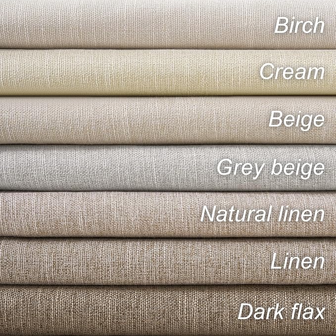 100% Blackout Curtains 70 Inch Wide 90 Inch Long for Living Room Sliding Glass Door Back Tab Pleated Farmhouse Natural Birch Boho Bedroom Heavy Insulated Large Window Drapes (70" Wx90"Lx2Panels)