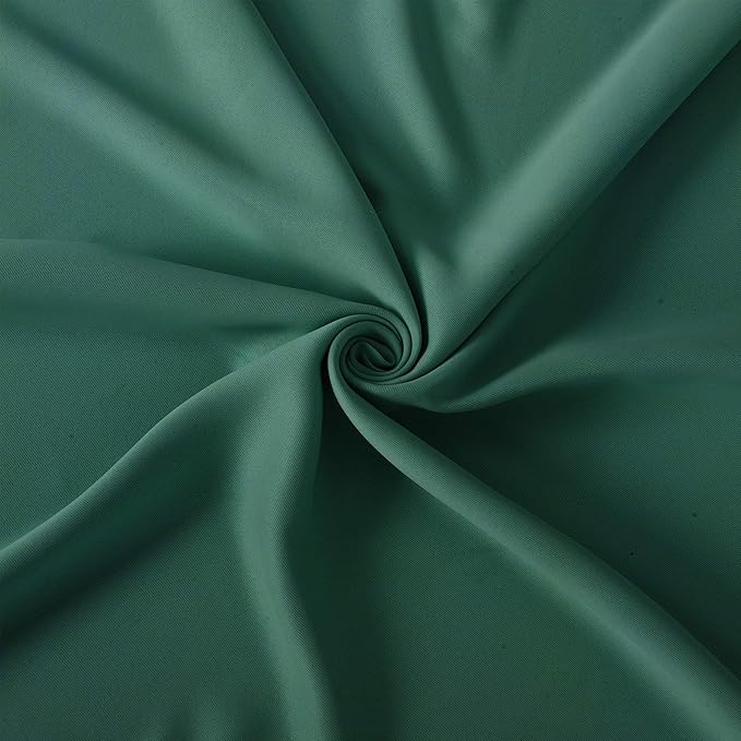 LEMOMO Dark Green Thermal Blackout Curtains/52 x 108 Inch/Set of 2 Panels Room Darkening Curtains for Bedroom