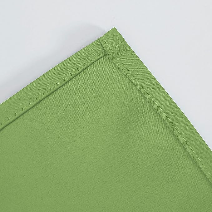 LEMOMO Blackout Curtains 52 x 63 inch/Light Green Curtains Set of 2 Panels/Thermal Insulated Room Darkening Bedroom Curtains