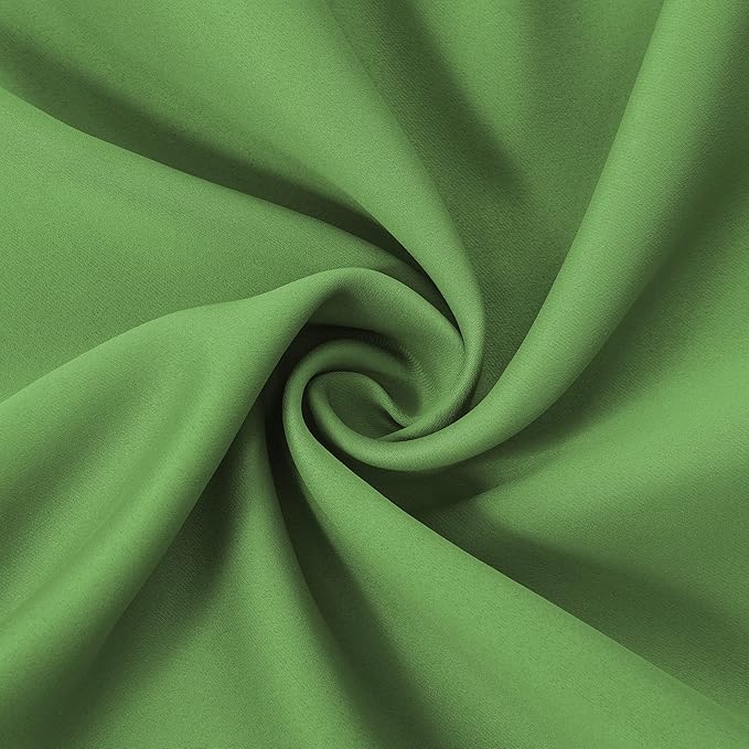 LEMOMO Blackout Curtains 66 x 84 inch/Light Green Curtains Set of 2 Panels/Thermal Insulated Room Darkening Bedroom Curtains