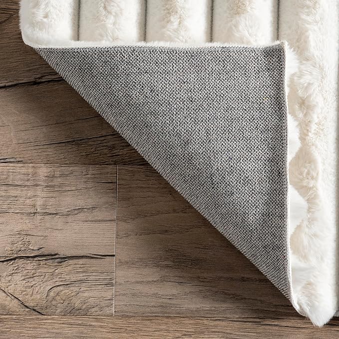 Nuloom SuperiorWash Collection Kai Off-White, 5' x 7'6" Oval, Soft and Cozy, High Traffic, Stain Resistant, Easy Clean, Durable Washable Area Rug for Bedroom, Living Room, Dining, Den, Foyer, Entryway