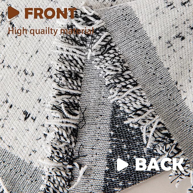 Couch Cover for Dogs, Boho Sofa Covers for 3 Cushion Couch, Chenille Slipcover for Pets Washable, L-Shape Sectional Couch Loveseat Cover Soft Throw Blankets with Tassels(71x134,Speckled Grey)
